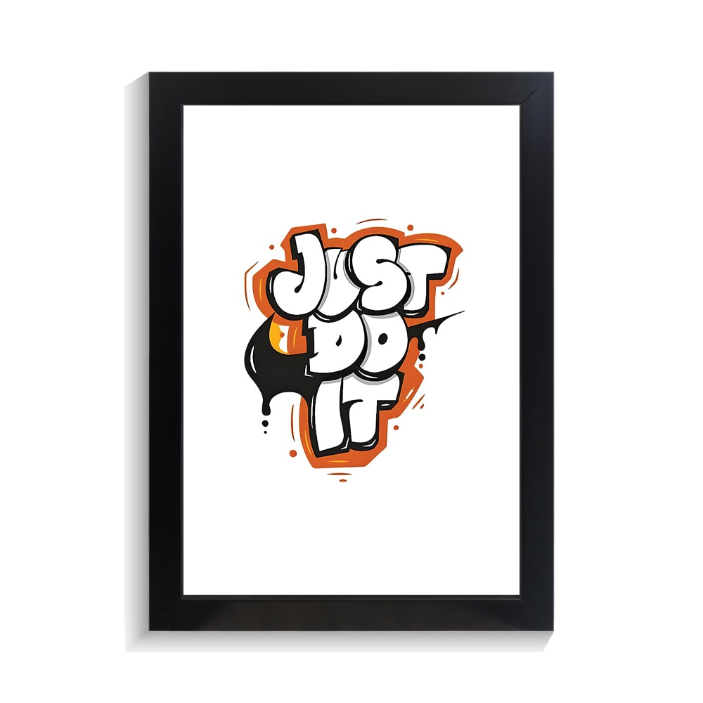 تابلو تایپوگرافی طرح just do it کد PF-15055 تابلو تایپوگرافی طرح just do it کد PF 15055