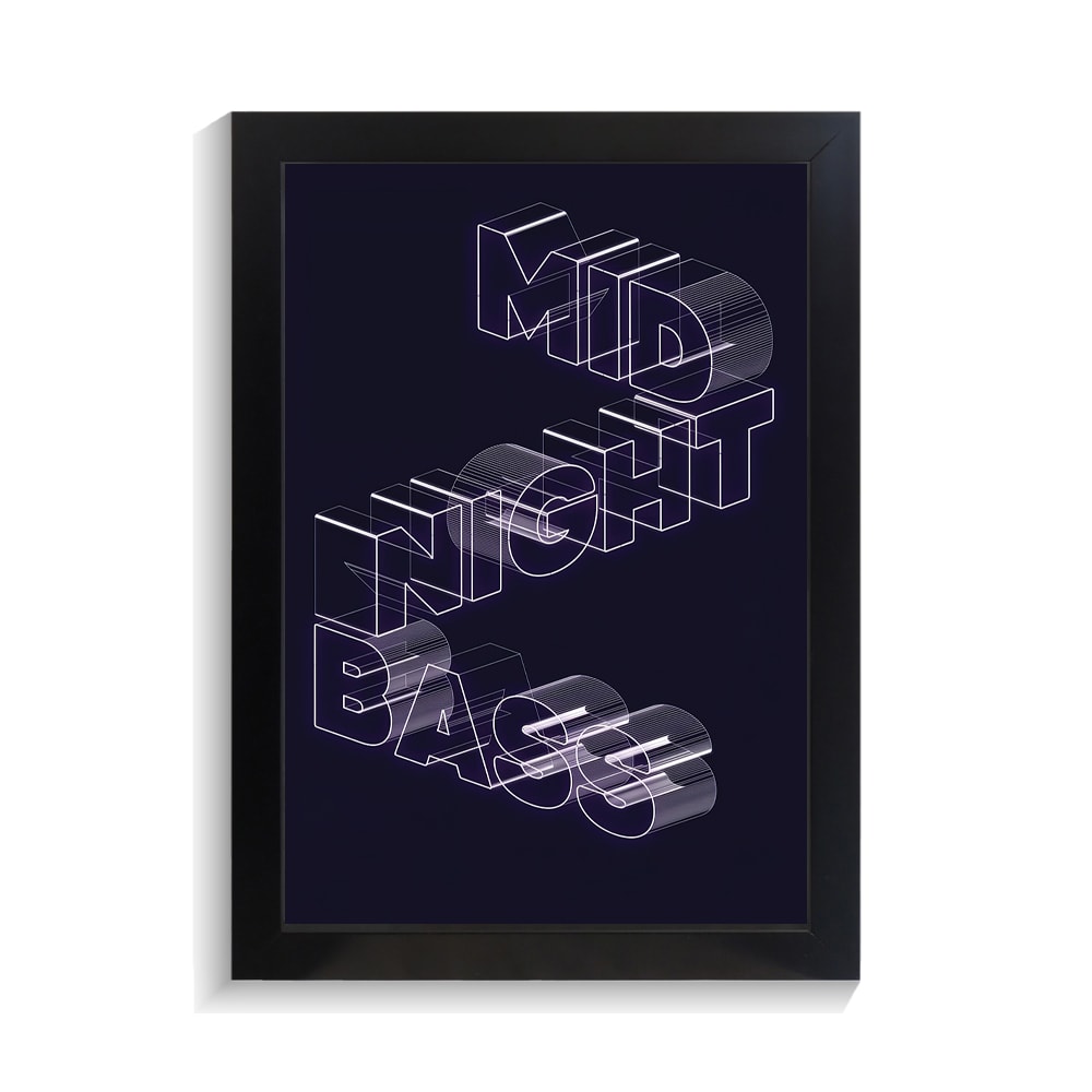 تابلو تایپوگرافی طرح midnight کد PF-15098 تابلو تایپوگرافی طرح midnight کد PF 15098