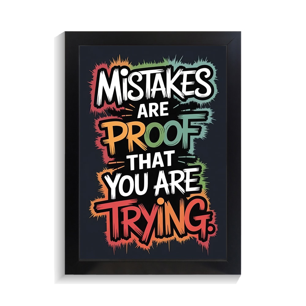 تابلو تایپوگرافی طرح mistakes کد PF-15044 تابلو تایپوگرافی طرح mistakes کد PF 15044