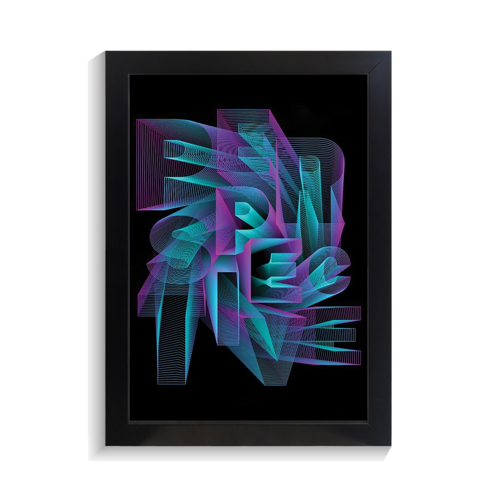 تابلو تایپوگرافی طرح انگلیسی کد PF-15065 تابلو تایپوگرافی طرح انگلیسی کد PF 15065