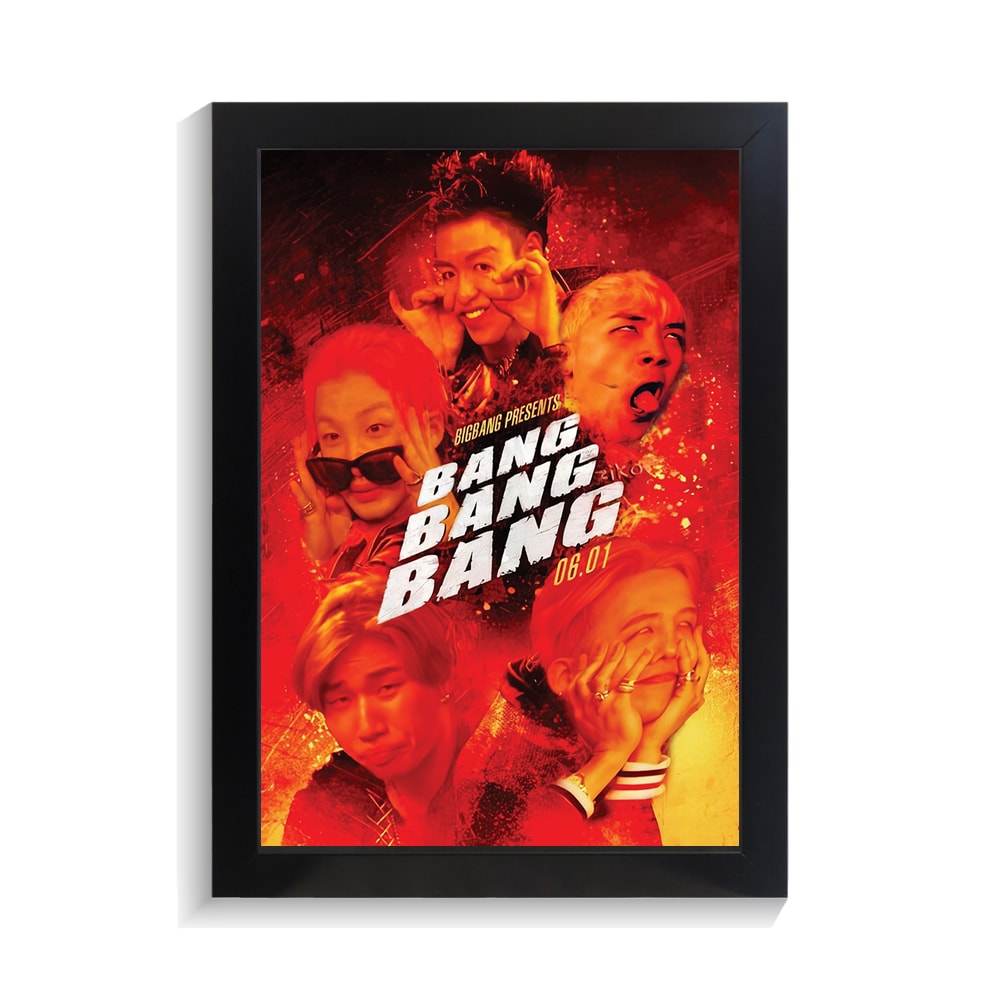 تابلو خواننده طرح BIG BANG کد PF-20025 تابلو خواننده طرح BIG BANG کد PF 20025