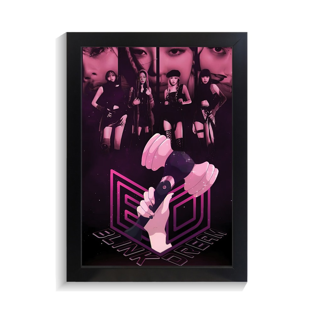 تابلو خواننده طرح Black pink کد PF-20047 تابلو خواننده طرح Black pink کد PF 20047