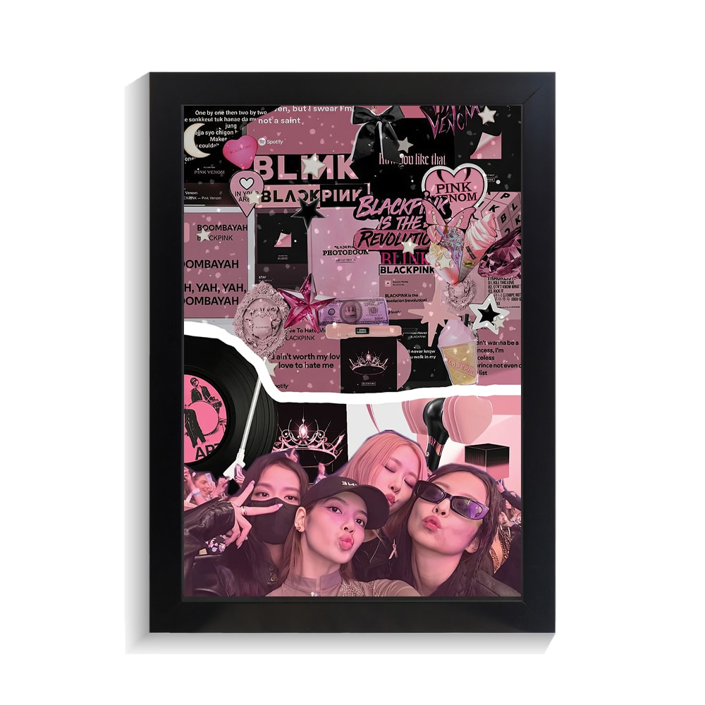 تابلو خواننده طرح Black pink کد PF-20060 تابلو خواننده طرح Black pink کد PF 20060