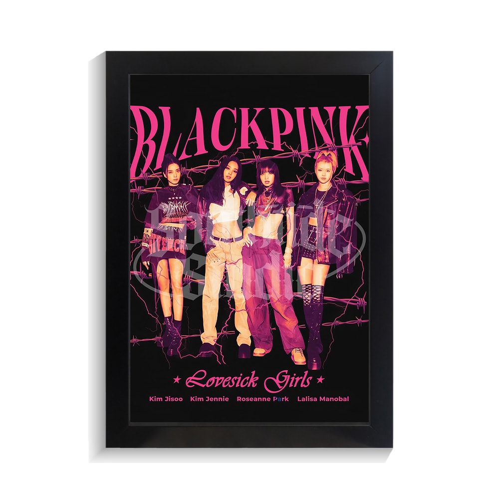 تابلو خواننده طرح Black pink کد PF-20063 تابلو خواننده طرح Black pink کد PF 20063