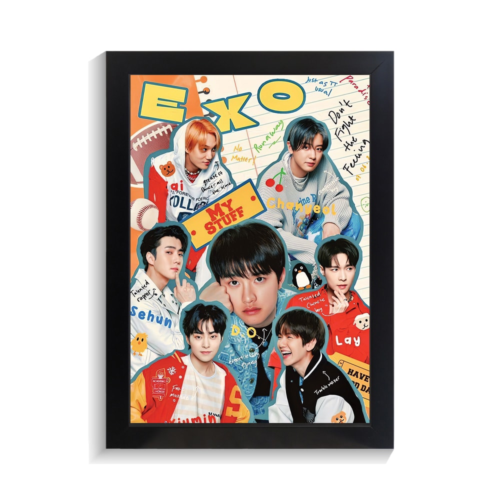 تابلو خواننده طرح Exo کد PF-20140 تابلو خواننده طرح Exo کد PF 20140
