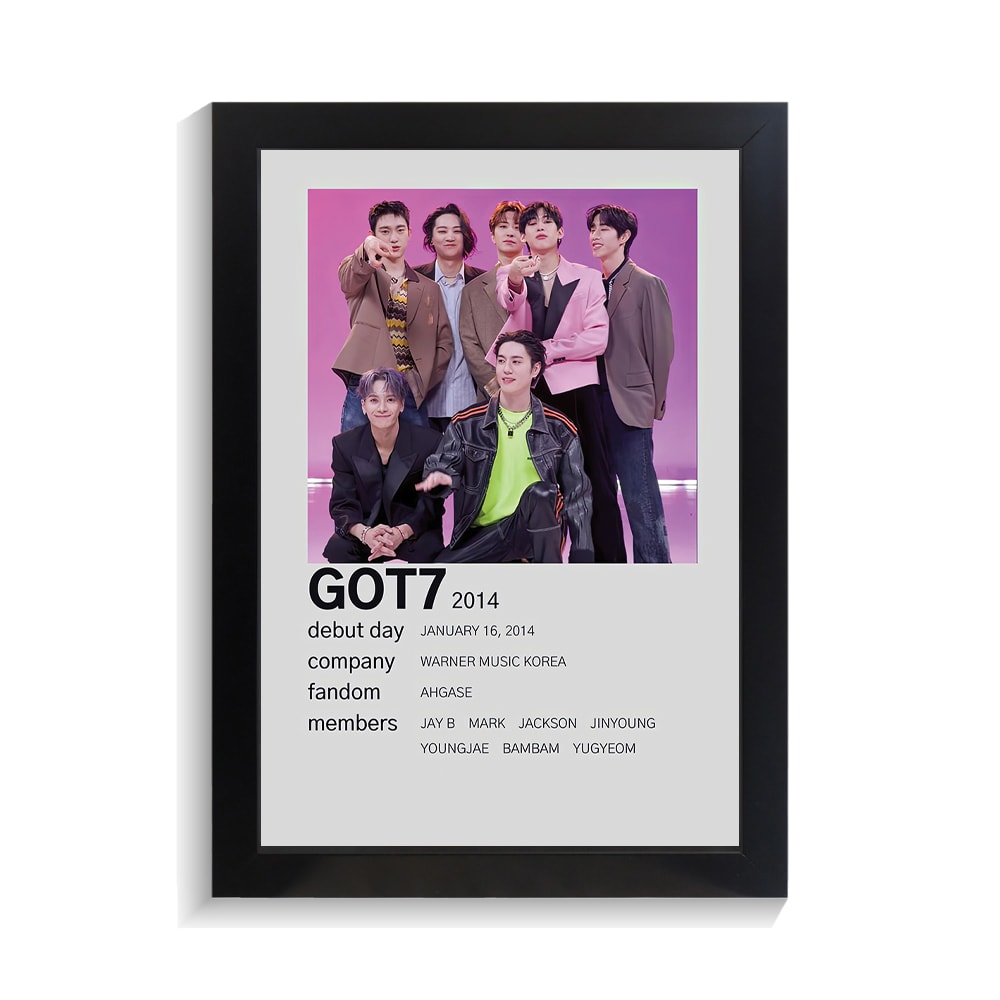 تابلو خواننده طرح Got 7 کد PF-20178 تابلو خواننده طرح Got 7 کد PF 20178