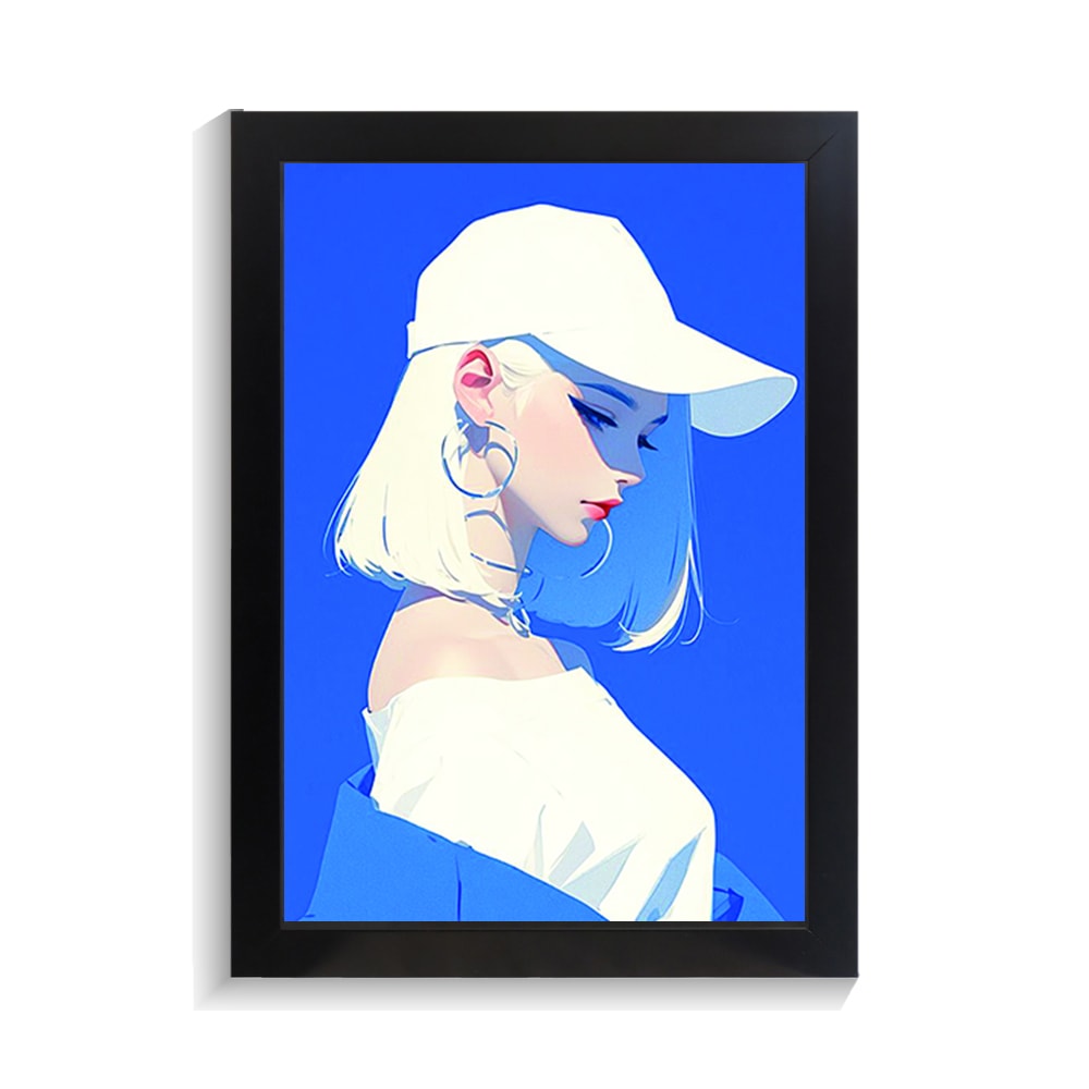 تابلو دخترانه طرح BLUE GIRL کد PF-25011 تابلو دخترانه طرح BLUE GIRL کد PF 25011