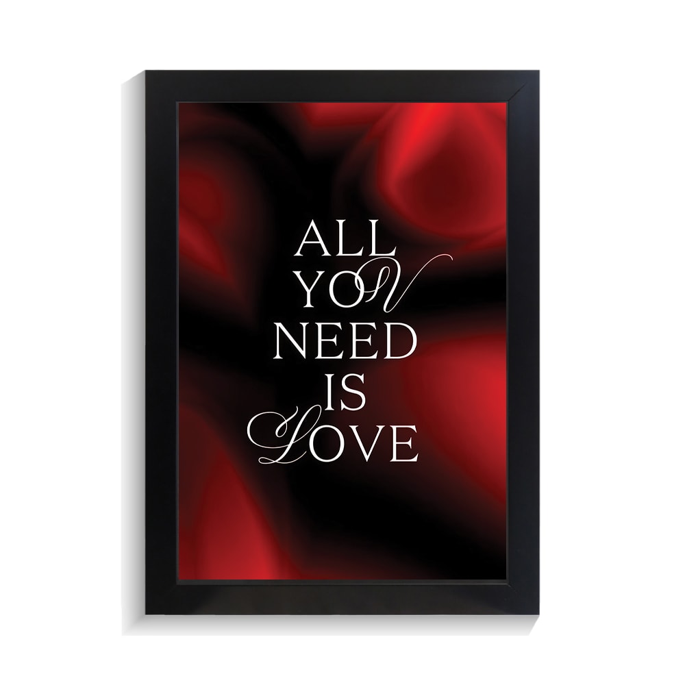تابلو عاشقانه طرح all you need کد PF-27040 تابلو عاشقانه طرح all you need کد PF 27040