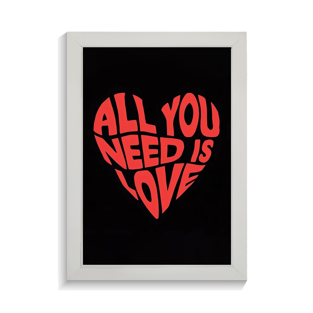 تابلو عاشقانه طرح all you need کد PF-27088-1 تابلو عاشقانه طرح all you need کد PF 27088 1