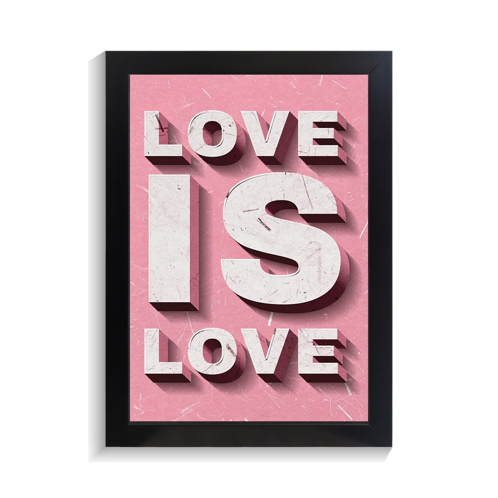 تابلو عاشقانه طرح love is love کد PF-27070 تابلو عاشقانه طرح love is love کد PF 27070
