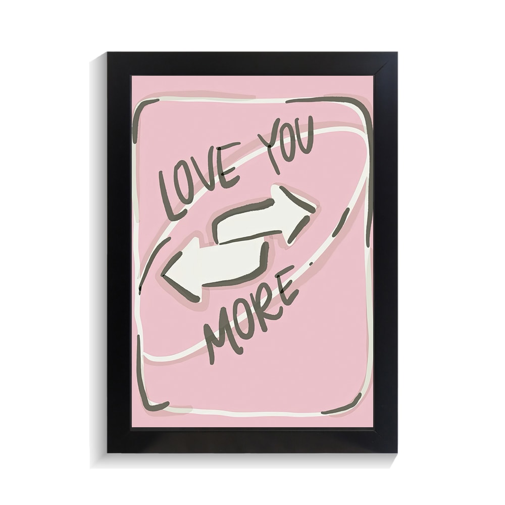 تابلو عاشقانه طرح love you more کد PF-27083 تابلو عاشقانه طرح love you more کد PF 27083