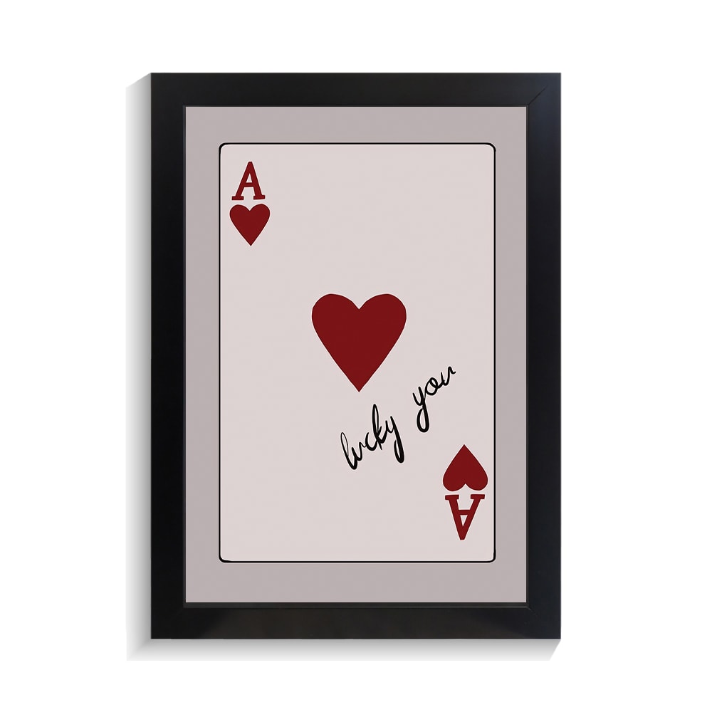 تابلو عاشقانه طرح lucky you کد PF-27047 تابلو عاشقانه طرح lucky you کد PF 27047