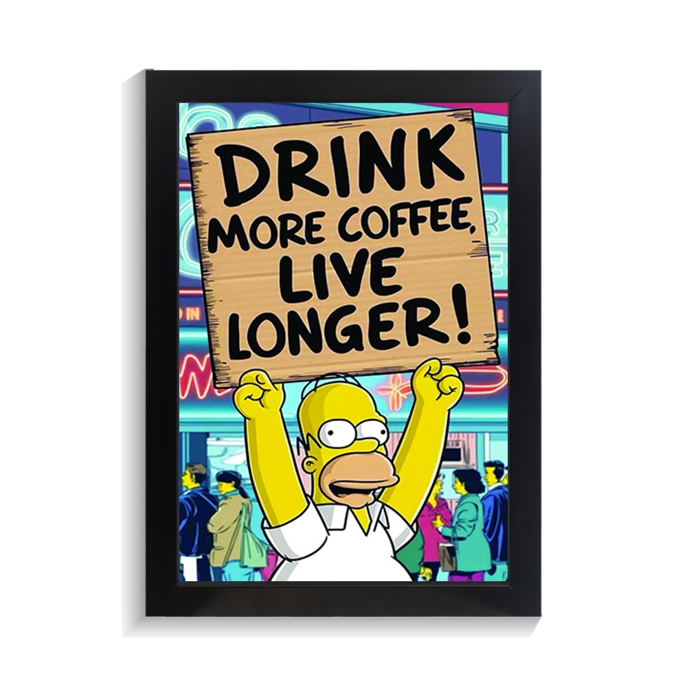 تابلو فانتزی طرح DRINK MORE COFFE کد PF-21060 تابلو فانتزی طرح DRINK MORE COFFE کد PF 21060