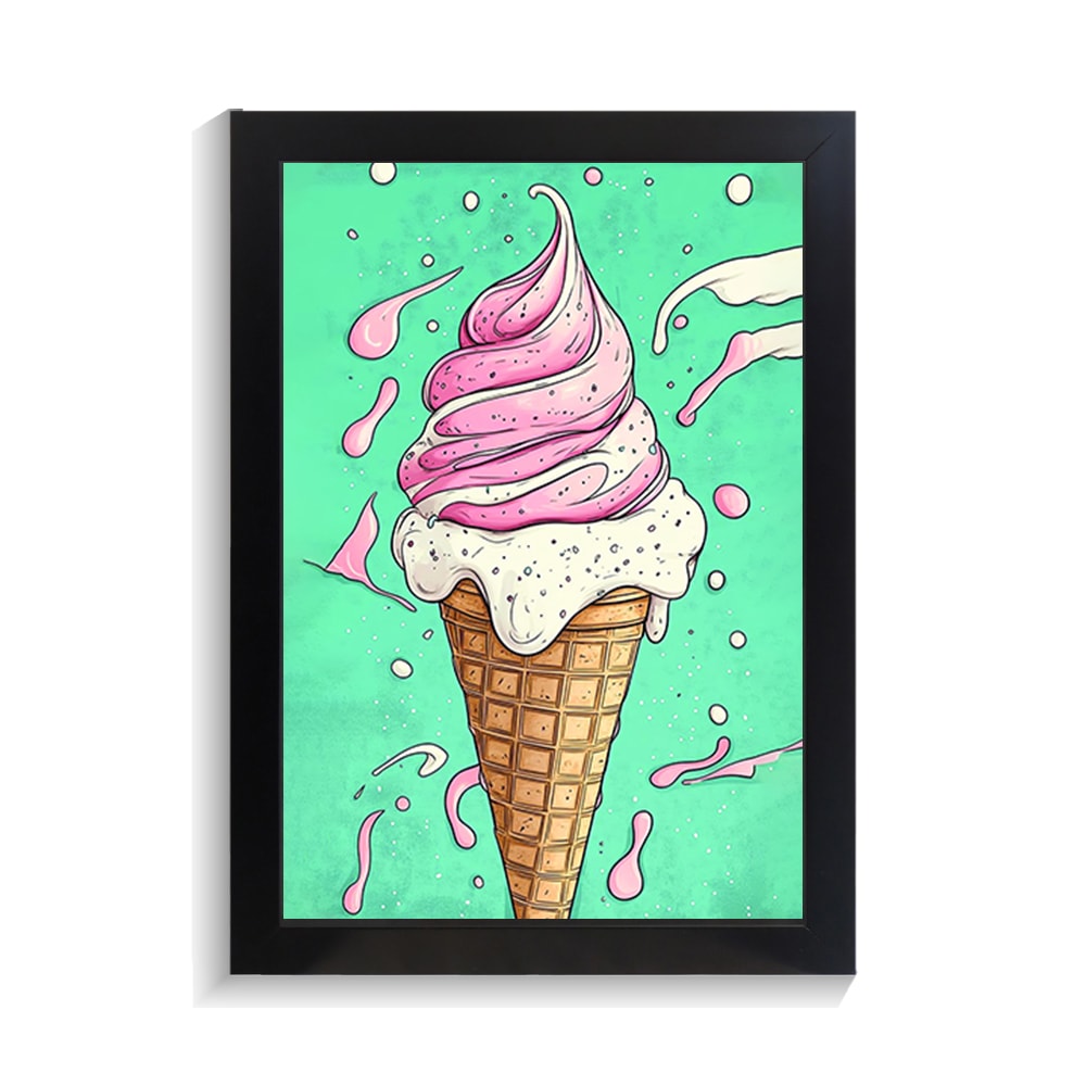 تابلو فانتزی طرح بستنی کد PF-21080 تابلو فانتزی طرح بستنی کد PF 21080