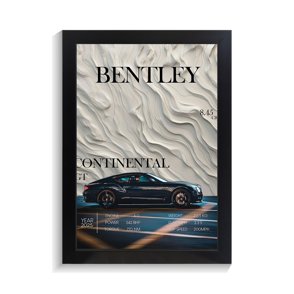 تابلو ماشین طرح بنتلی کانتیننتال کد PF-23581 تابلو ماشین طرح بنتلی کانتیننتال کد PF 23581