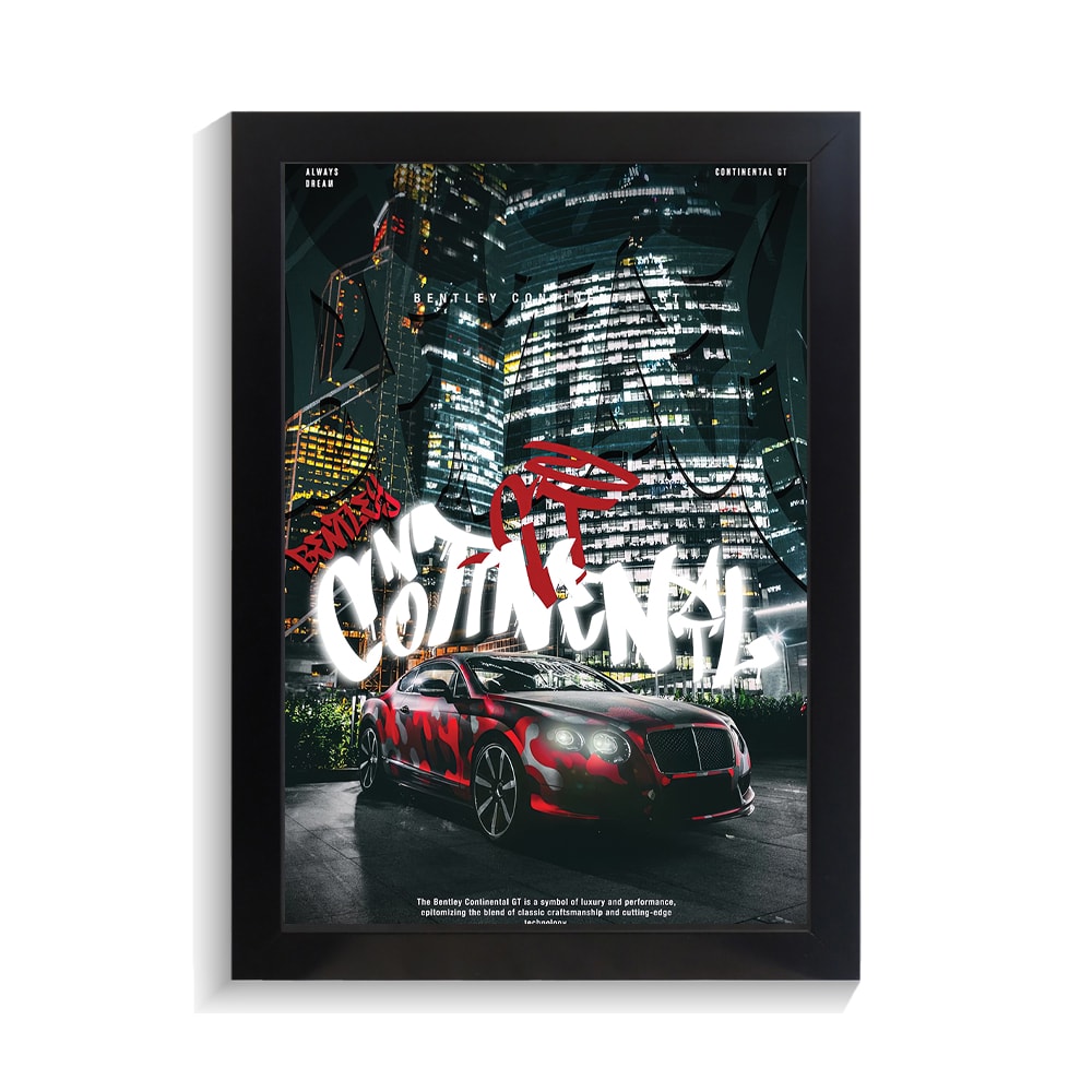 تابلو ماشین طرح بنتلی کانتیننتال کد PF-23582 تابلو ماشین طرح بنتلی کانتیننتال کد PF 23582