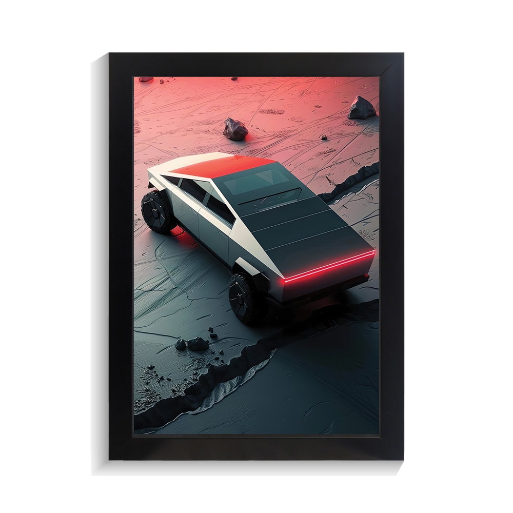 تابلو ماشین طرح تسلا سایبر تراک کد PF-23813 تابلو ماشین طرح تسلا سایبر تراک کد PF 23813