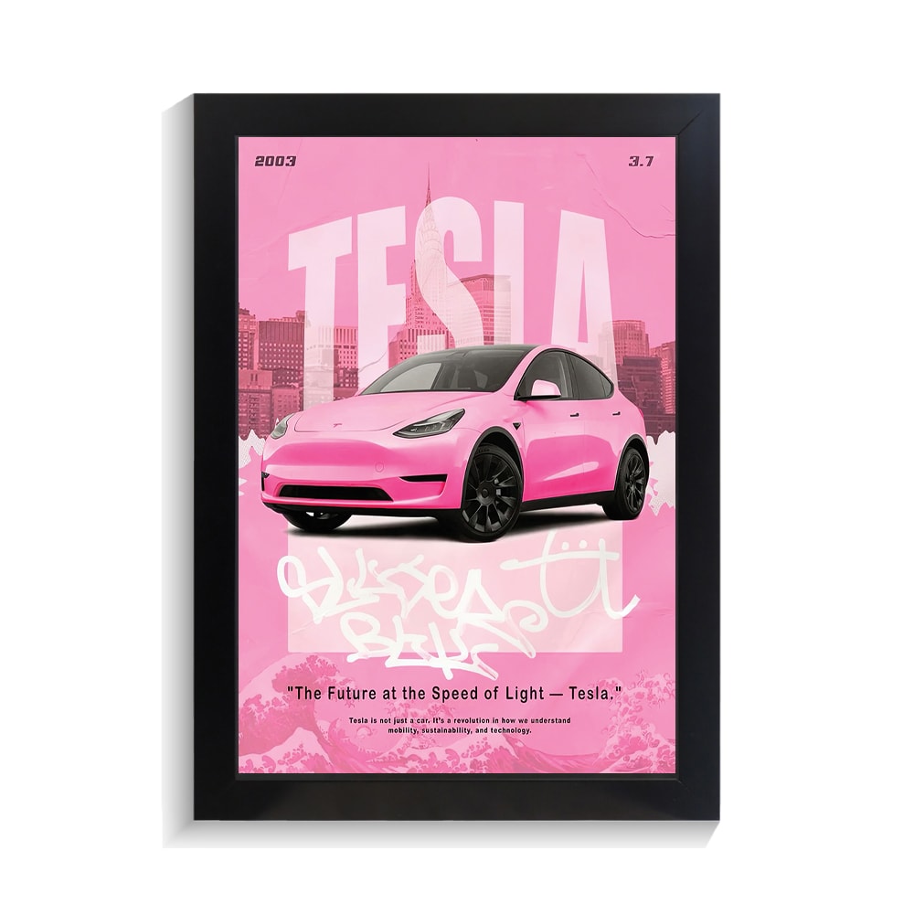 تابلو ماشین طرح تسلا کد PF-23825 تابلو ماشین طرح تسلا کد PF 23825