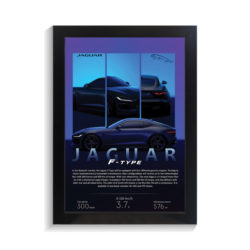 تابلو ماشین طرح جگوار F کد PF-23773 تابلو ماشین طرح جگوار F کد PF 23773