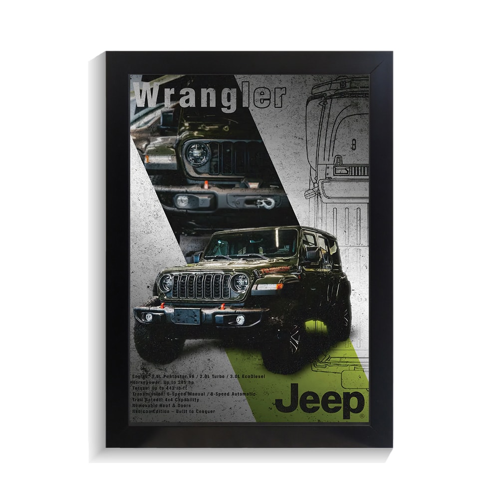 تابلو ماشین طرح جیپ رانگلر کد PF-23942 تابلو ماشین طرح جیپ رانگلر کد PF 23942