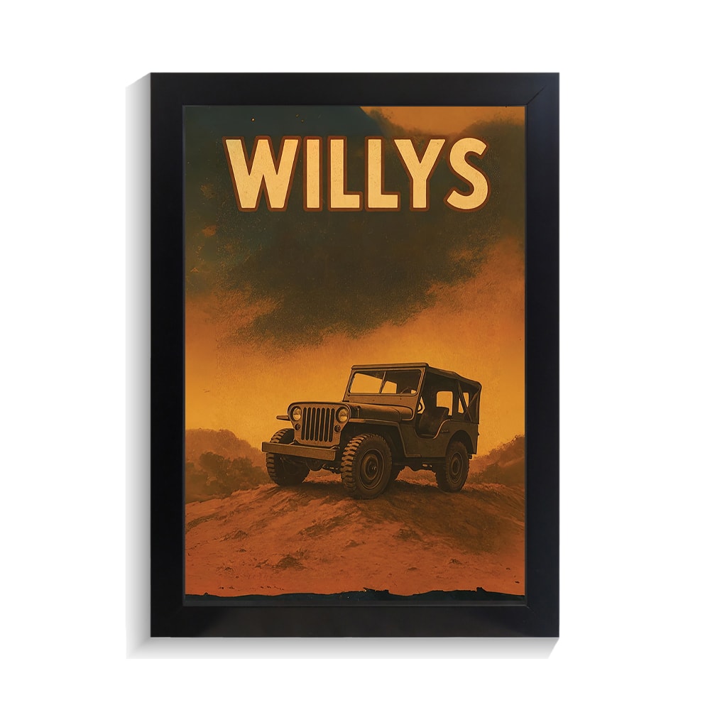 تابلو ماشین طرح جیپ ویلیز کد PF-23945 تابلو ماشین طرح جیپ ویلیز کد PF 23945