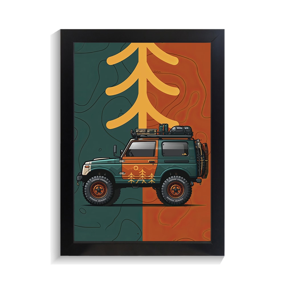 تابلو ماشین طرح جیپ کد PF-23932 تابلو ماشین طرح جیپ کد PF 23932