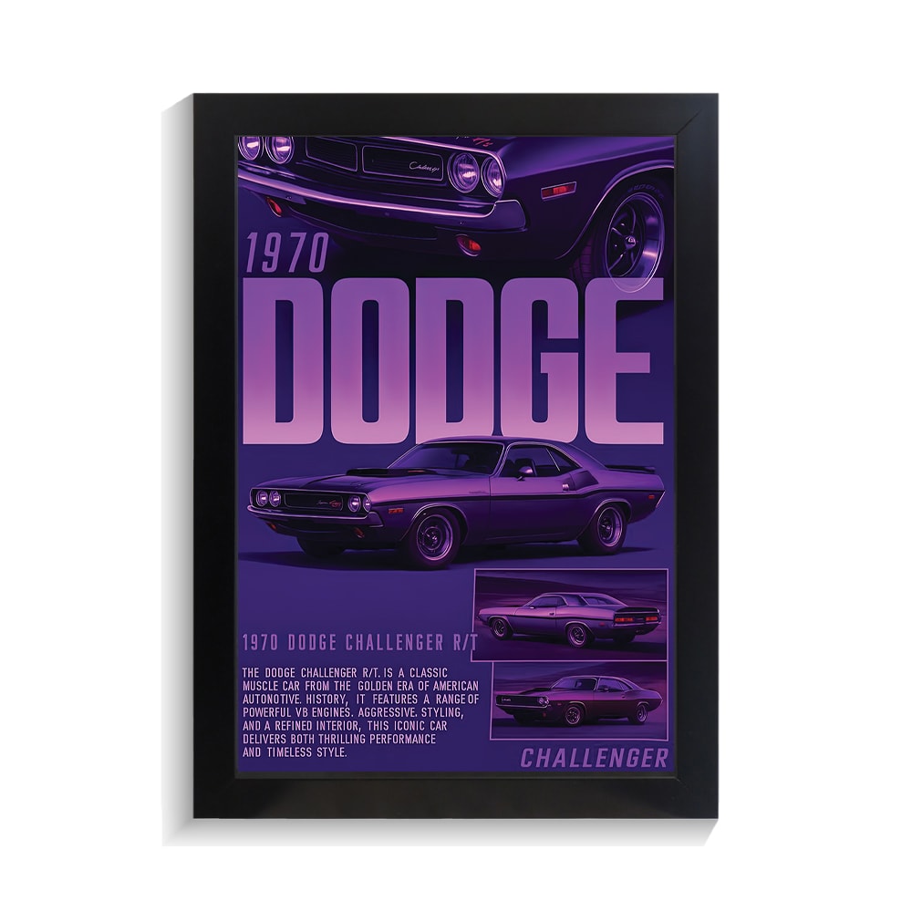 تابلو ماشین طرح دوج چلنجر کد PF-23680 تابلو ماشین طرح دوج چلنجر کد PF 23680