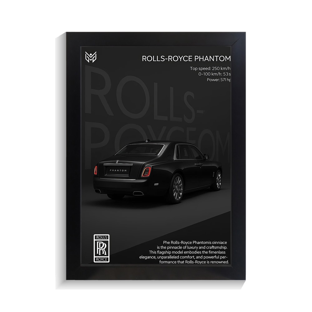 تابلو ماشین طرح رولز رویس فانتوم کد PF-23520 تابلو ماشین طرح رولز رویس فانتوم کد PF 23520