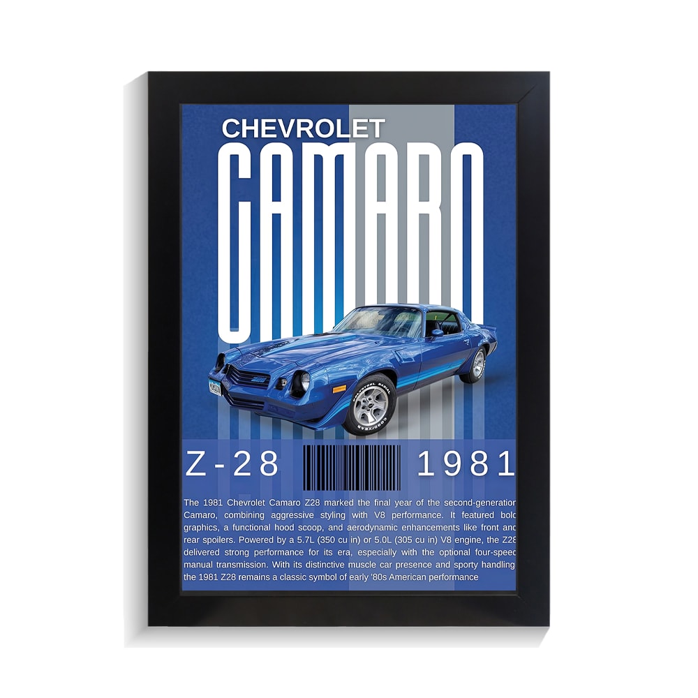 تابلو ماشین طرح شورلت کامارو کد PF-23636 تابلو ماشین طرح شورلت کامارو کد PF 23636