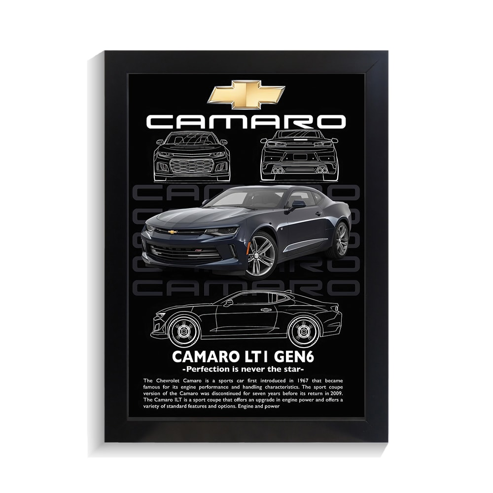 تابلو ماشین طرح شورلت کامارو کد PF-23643 تابلو ماشین طرح شورلت کامارو کد PF 23643