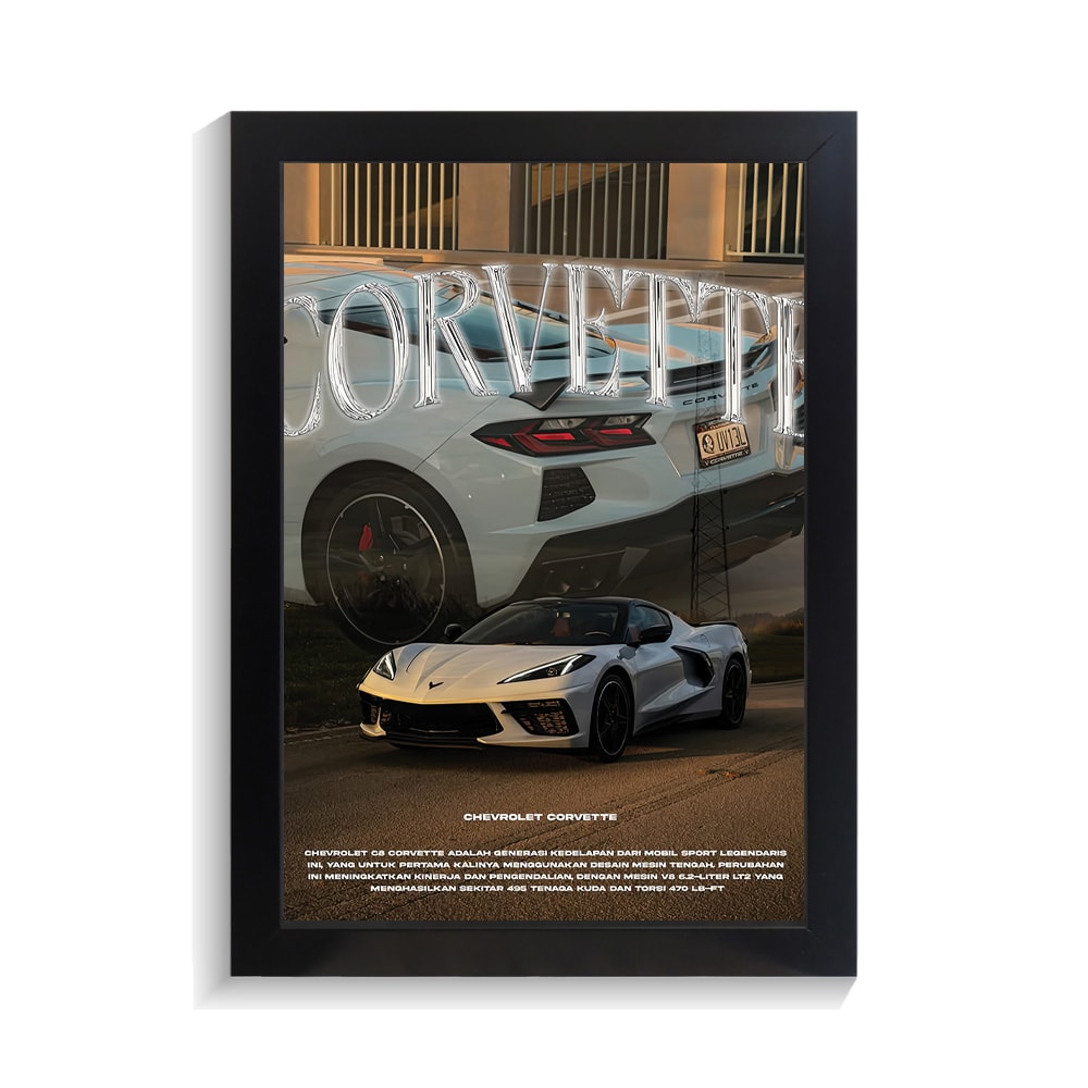 تابلو ماشین طرح شورلت کوروت کد PF-23622 تابلو ماشین طرح شورلت کوروت کد PF 23622