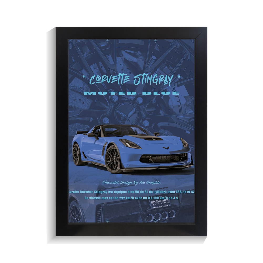 تابلو ماشین طرح شورلت کوروت کد PF-23625 تابلو ماشین طرح شورلت کوروت کد PF 23625