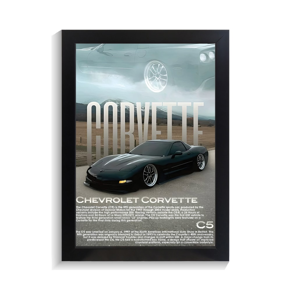 تابلو ماشین طرح شورلت کوروت کد PF-23631 تابلو ماشین طرح شورلت کوروت کد PF 23631