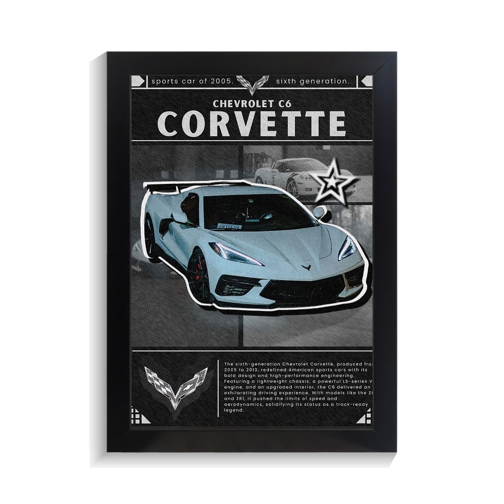 تابلو ماشین طرح شورلت کوروت کد PF-23640 تابلو ماشین طرح شورلت کوروت کد PF 23640