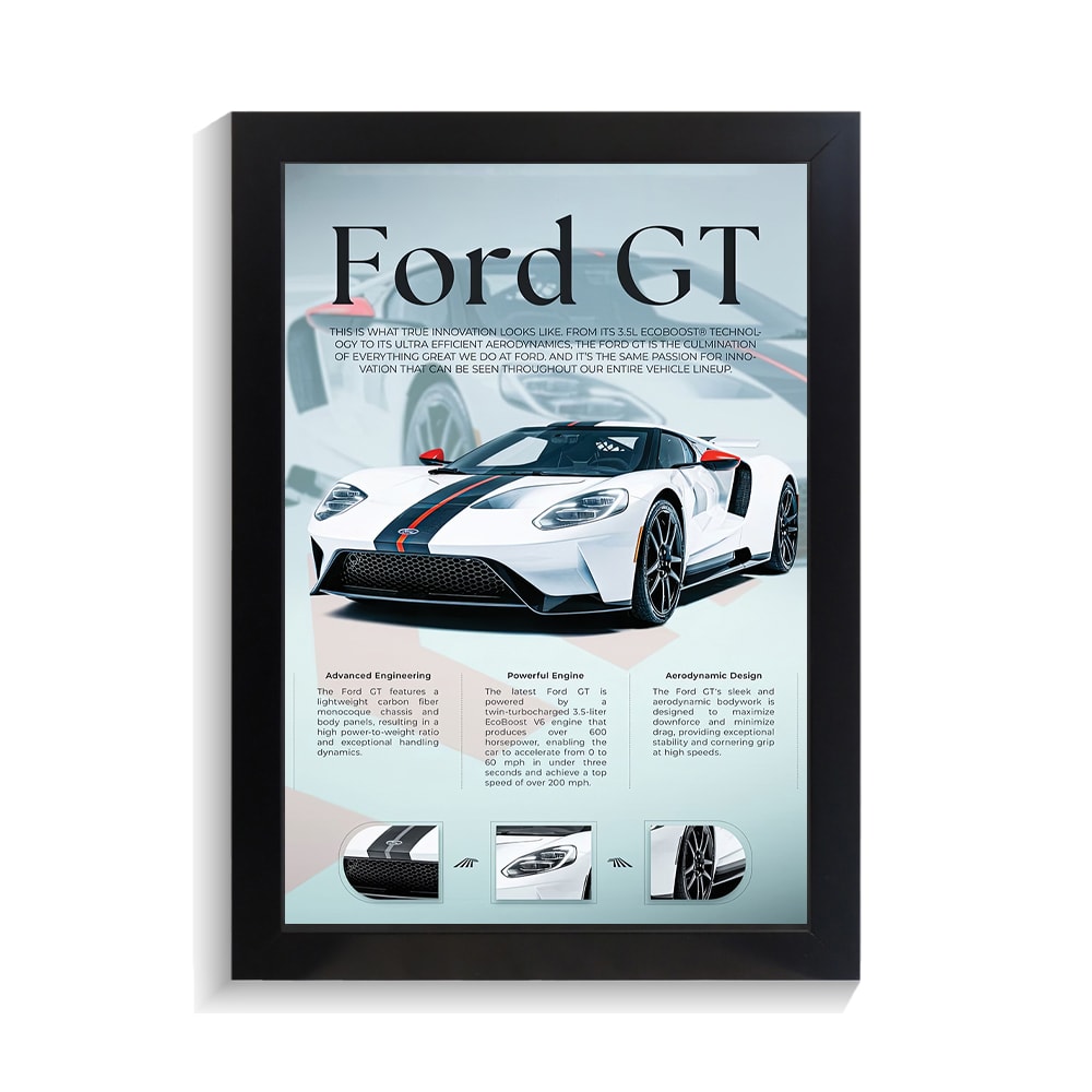 تابلو ماشین طرح فورد GT کد PF-23733 تابلو ماشین طرح فورد GT کد PF 23733