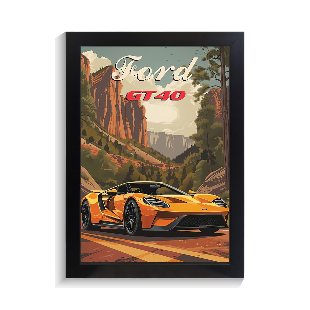 تابلو ماشین طرح فورد GT40 کد PF-23714 تابلو ماشین طرح فورد GT40 کد PF 23714