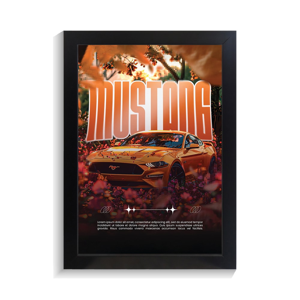 تابلو ماشین طرح فورد موستانگ کد PF-23707 تابلو ماشین طرح فورد موستانگ کد PF 23707