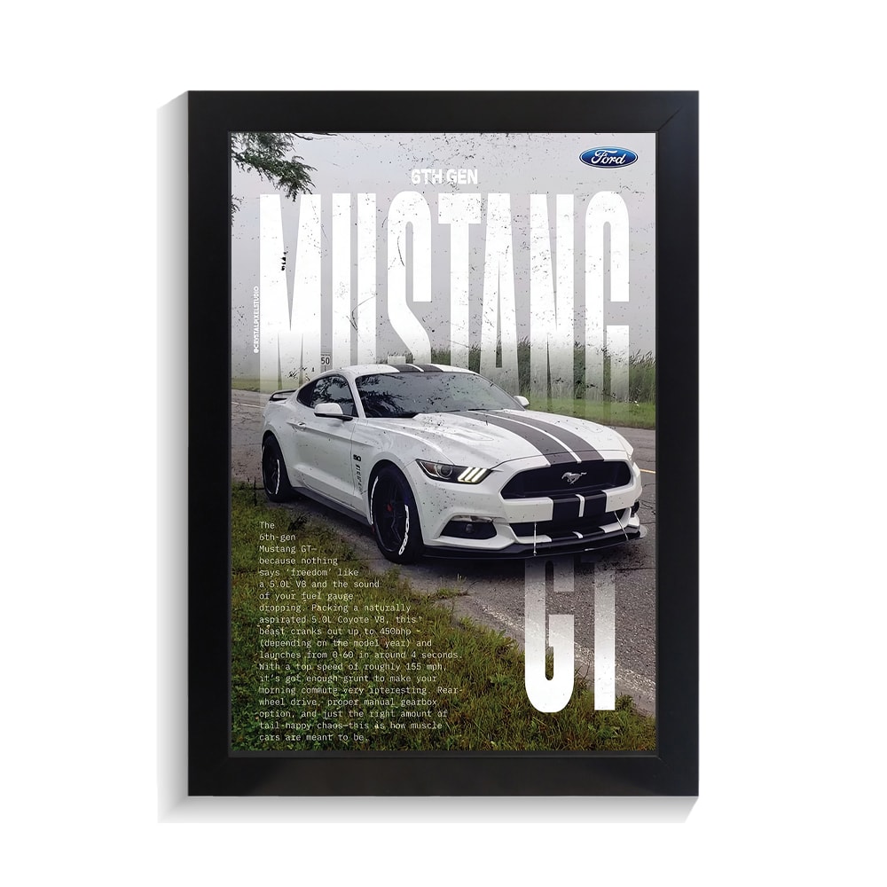 تابلو ماشین طرح فورد موستانگ کد PF-23716 تابلو ماشین طرح فورد موستانگ کد PF 23716