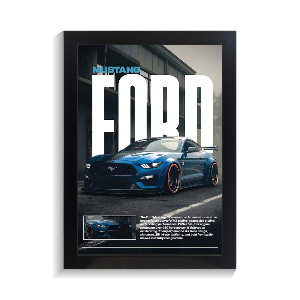 تابلو ماشین طرح فورد موستانگ کد PF-23717 تابلو ماشین طرح فورد موستانگ کد PF 23717