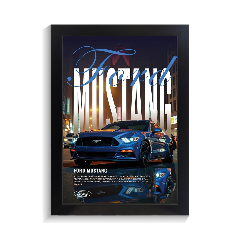 تابلو ماشین طرح فورد موستانگ کد PF-23718 تابلو ماشین طرح فورد موستانگ کد PF 23718