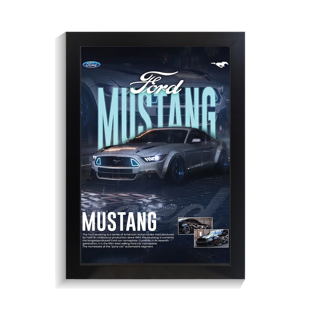 تابلو ماشین طرح فورد موستانگ کد PF-23719 تابلو ماشین طرح فورد موستانگ کد PF 23719