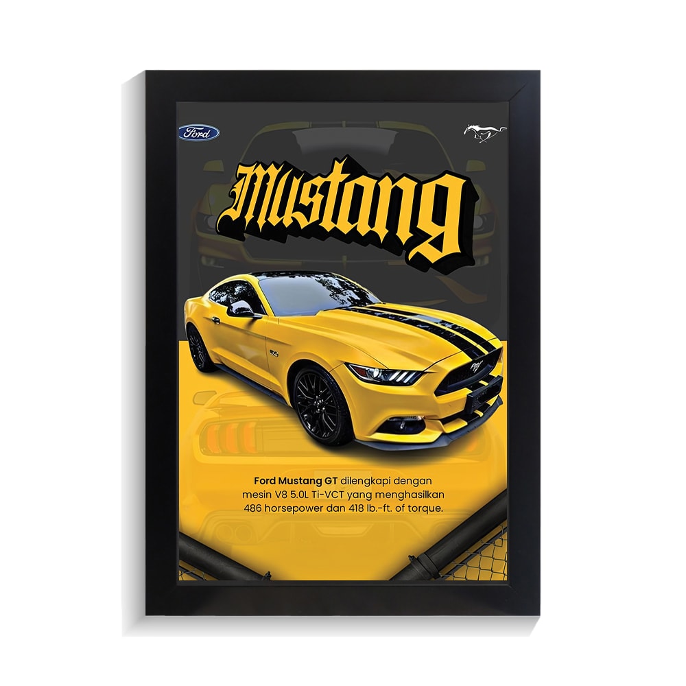 تابلو ماشین طرح فورد موستانگ کد PF-23726 تابلو ماشین طرح فورد موستانگ کد PF 23726