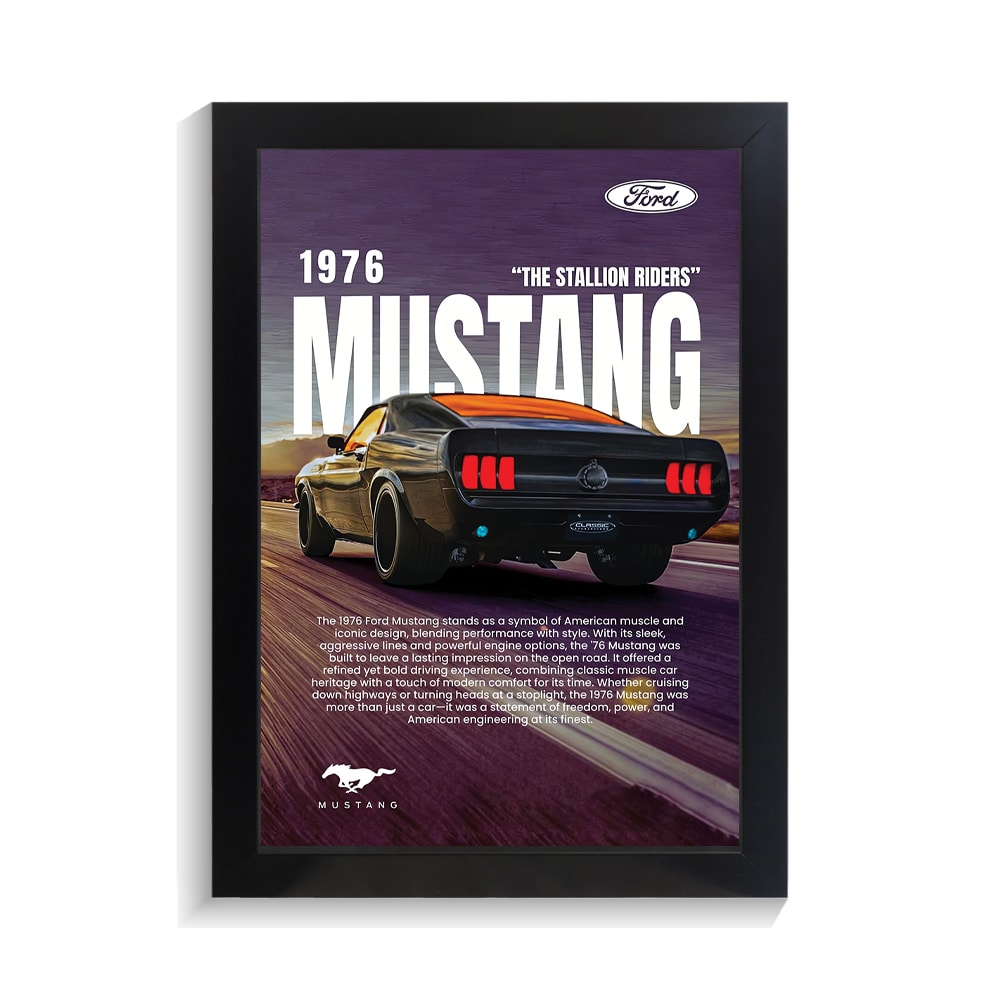 تابلو ماشین طرح فورد موستانگ کد PF-23727 تابلو ماشین طرح فورد موستانگ کد PF 23727