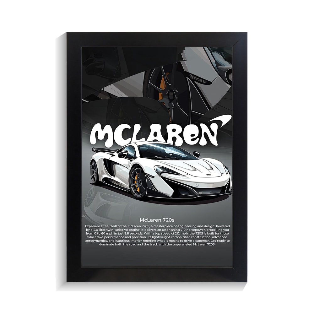 تابلو ماشین طرح مک لارن 720s کد PF-23882 تابلو ماشین طرح مک لارن 720s کد PF 23882