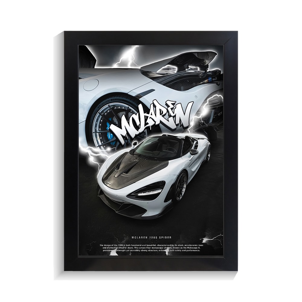 تابلو ماشین طرح مک لارن 720s کد PF-23894 تابلو ماشین طرح مک لارن 720s کد PF 23894