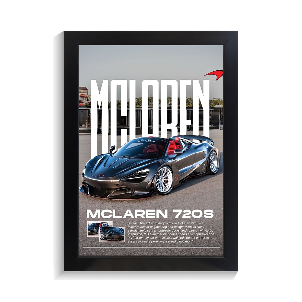 تابلو ماشین طرح مک لارن 720s کد PF-23895 تابلو ماشین طرح مک لارن 720s کد PF 23895