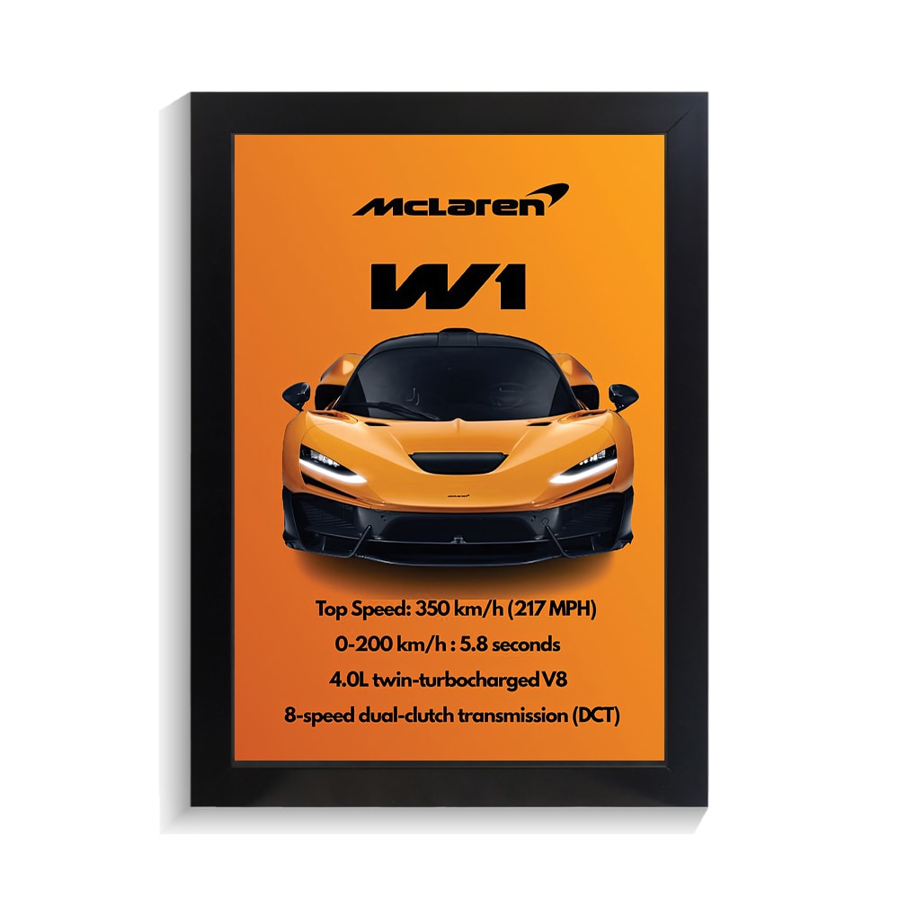 تابلو ماشین طرح مک لارن w1 کد PF-23918 تابلو ماشین طرح مک لارن w1 کد PF 23918