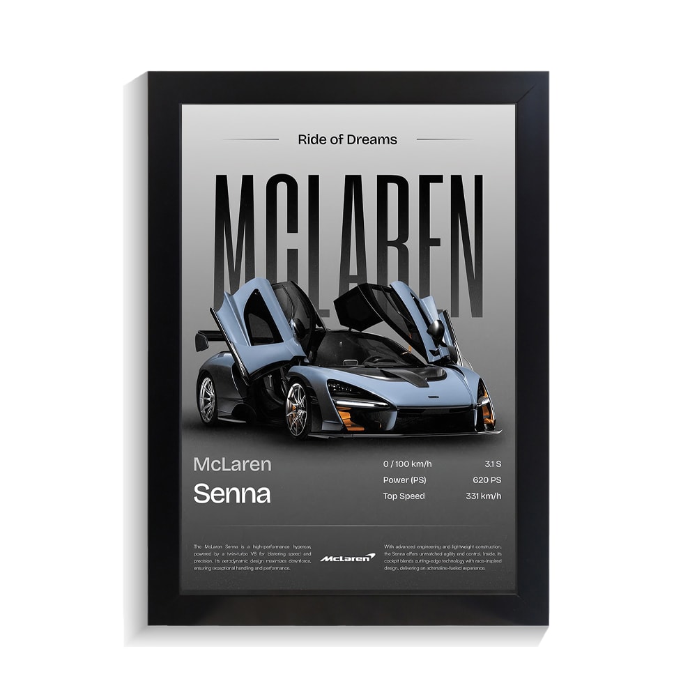 تابلو ماشین طرح مک لارن سنا کد PF-23914 تابلو ماشین طرح مک لارن سنا کد PF 23914