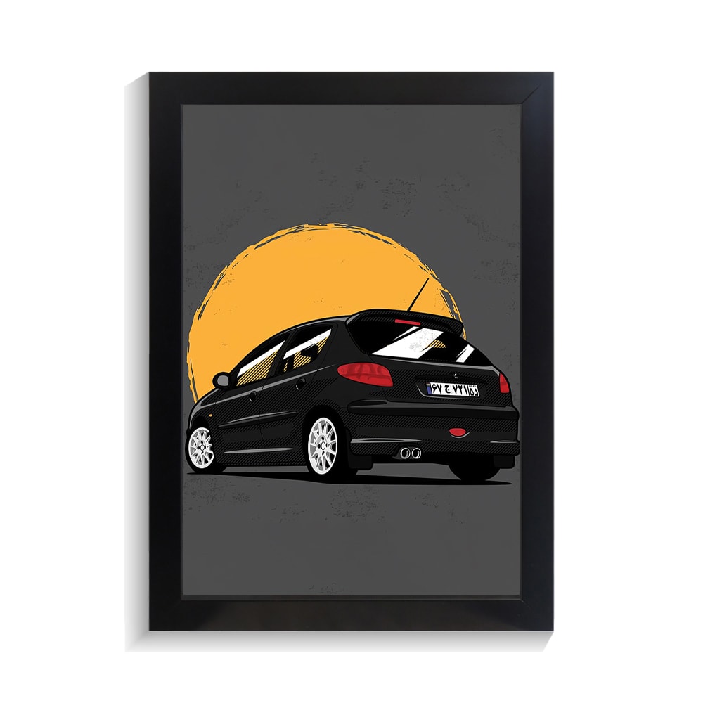 تابلو ماشین طرح پژو 206 کد PF-23846 تابلو ماشین طرح پژو 206 کد PF 23846