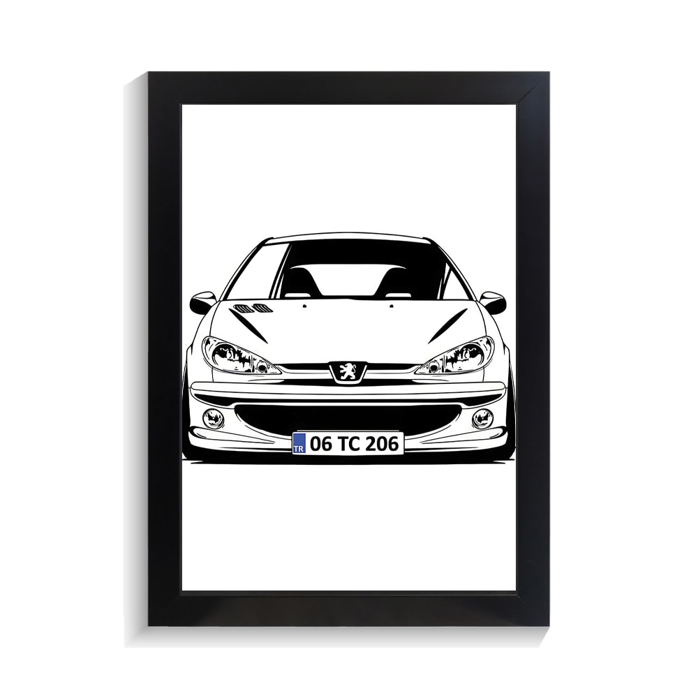 تابلو ماشین طرح پژو 206 کد PF-23856 تابلو ماشین طرح پژو 206 کد PF 23856